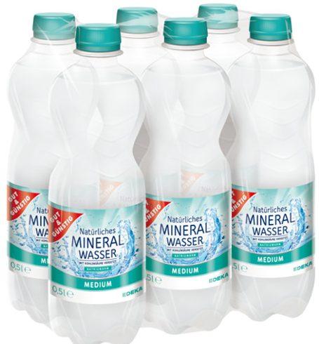 Gut & Günstig Quellwasser medium 6x 1,5L Pack PET Flaschen kaufen – Lieferung Schweinfurt